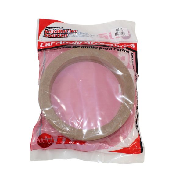Pipeman's Installation Solution 4 Pair 6.5" MDF Speaker Ring Ring-6.5R Speaker Mounting Spacer Rings