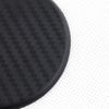 Black Carbon Fiber Car Cup Holder Insert Pad