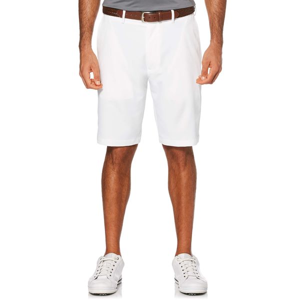 PGA TOUR Men's Expandable Flat Front Golf Short, Bright White, 40