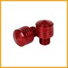 Partuto 2pcs 10mm Motorcycle Mirror Hole Plugs Normal Screw Red Universal Replacement