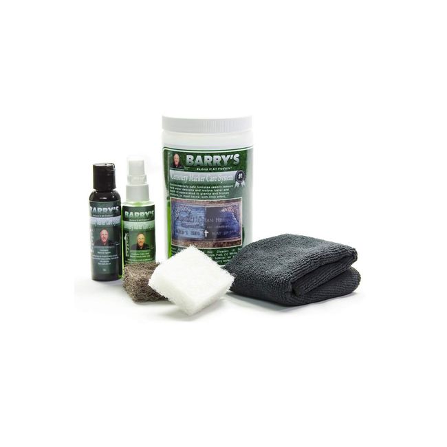 Barry's Restore It All Products - Cemetery Marker Care System | The Internet Sensation that cleans and restores Cemetery Markers! Removes hard water, calcium deposits and MORE!