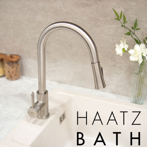 Haatz Gooseneck Susan Ponte SUS 304 Kitchen Faucet for Sink Haatz