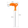 sourcing map 4mm Ball End Tip Magnetic P-Handled Hex Wrench Orange Hand Grip