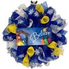 Believe Nativity Christmas Wreath Handmade Deco Mesh
