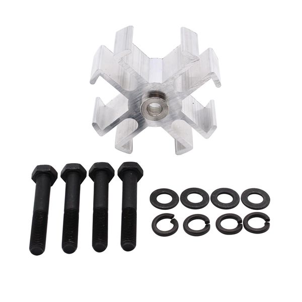 1" Aluminum Radiator Fan Spacer Kit 1210 Compatible for GM Chevy