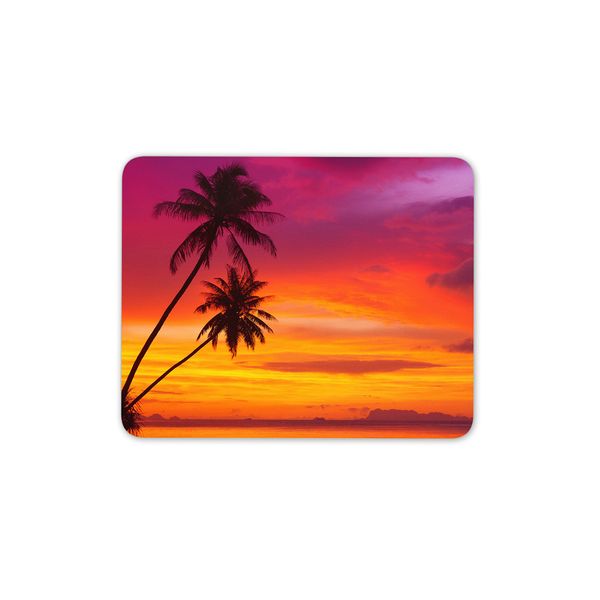 Destination Vinyl Ltd Beautiful Sunset Mouse Mat Pad - Pink Palm Tree Beach Fun PC Computer #8269