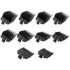 DEARCOOL 10Pcs Hair Clipper Guards Set for Glaker 6026 - Black