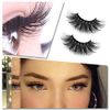 25mm Long 8D False Eyelashes Handmade Faux Mink Lashes Natural Wispy Cross Fluffy Eyelashes for Makeup Eyelashes Extension
