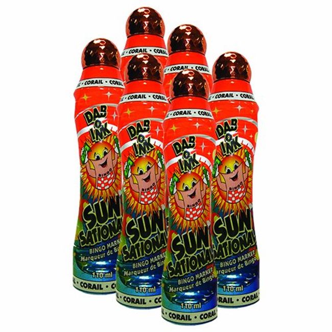 Sunsational Six Pack 4oz Coral Bingo Dauber