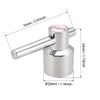 sourcing map Faucet Lever Handle,29mm Dia Single Lever Handle Replacement Silver Tone 4 Pcs