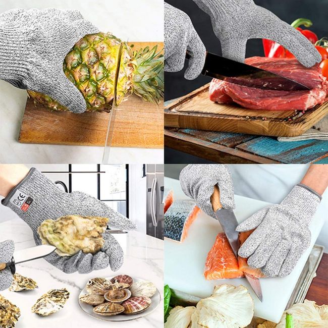 Carving Wood Oyster Shucking Kitchen Food Grade Gardening Cut Resistant  Gloves - China BBQ Accessories and Gloves price