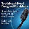 Charcoal Toothbrush 6 Pack, Natural Teeth Whitening Solution - Ultra Soft Tooth Brush - Gentle, Slim Brush Head - Black Toothbrushes for Adults Working Great with Activated Charcoal Toothpaste