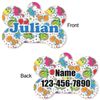 RNK Shops Personalized Dinosaur Print Bone Shaped Dog ID Tag - Small