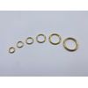 Solid Brass O-Rings for Leather Craft, 10 Pack, Small to Large Sizes (12mm)