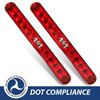 2X15" 12V Red Trailer Waterproof LED Side Marker Light Bar Running Brake Light