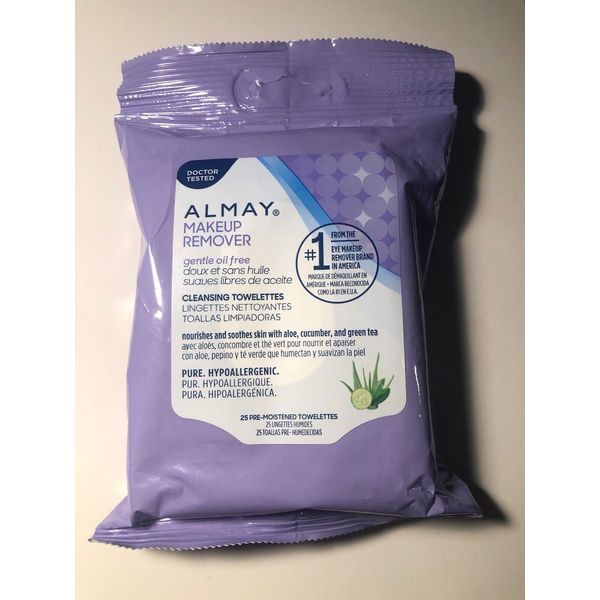 ALMAY Makeup Remover Gentle Oil Free Makeup Remover 25 ct