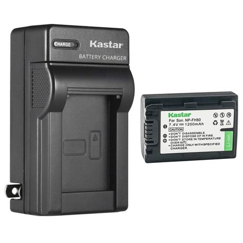 Kastar 1-Pack Battery and AC Wall Charger Replacement for Sony DCR-SR62, DCR-SR65, DCR-SR77, DCR-SR8, DCR-SR80, DCR-SR82, DCR-SR85, DCR-SR87, DCR-SR90, DCR-SX30, DCR-SX31, DCR-SX40, DCR-SX41, DCR-SX50