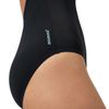Speedo Women's Swimsuit with Flex Band and Integrated Swimming Bra, Swimming Fitness Training, Swimwear, Anthracite, 42