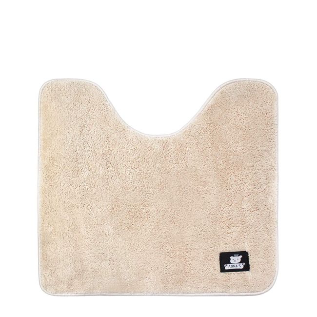 Toilet Mat, Fluffy, Absorbent, Washable, Popular, Anti-slip, Stylish, Toilet, Rug, Soft Toilet, Foot Mat, Regular Size, Toilet Mat, Toilet Mat (Beige, 21.7 x 23.6 inches (55 x 60 cm)