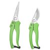 WORKPRO 2PCS Garden Pruning Shear 8.5" Straight Blade Scissor & 8" Bypass Pruner