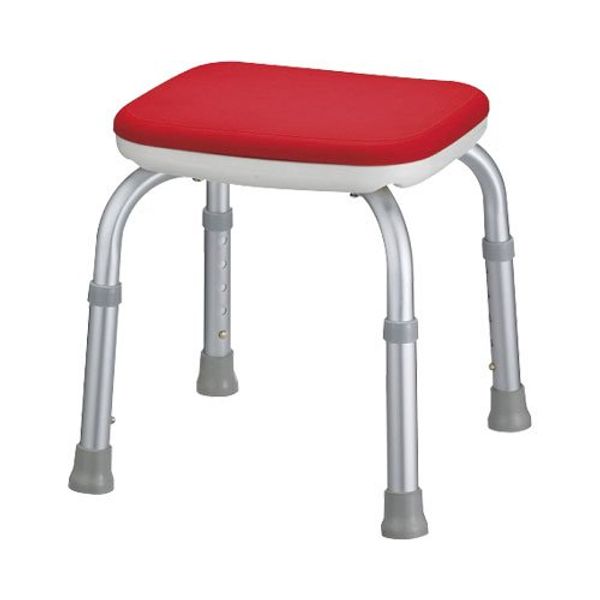 Shower Bench Mini Backless Type Red 536 – 182 (aron化成) (Shower Bench)