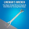 Jonard Tools JIC-650, Lineman's B Type Double Ended Wrench, 13" Length