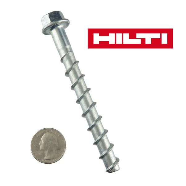 (Pkg 10) Hilti KH-EZ 3/8" x 4" Screw-Bolt + Concrete Screw Anchor