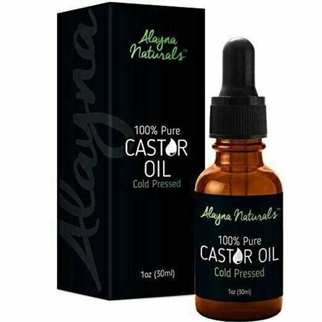 100% Pure & Cold Pressed Organic Castor Oil 1oz Bottle-Natural Hair Growth Serum