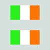 Two Pack Irish Flag Sticker FA Graphix Decal Ireland