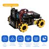 ACEBOTT Smart Robot Car Kit, 4WD Remote Control Car Compatible with Arduino IDE, Electronics Programming Project/STEM Educational/Science Coding Kit for 12+ Teens Adults (Smart Car with Camera Pack)