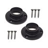 Round Wardrobe Rail for Hanging Clothes Rails 25mm (End Socket) Black