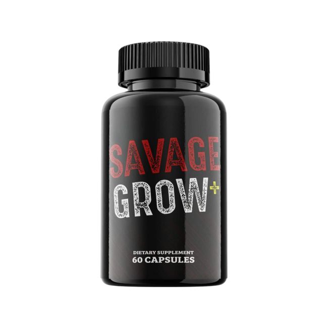 Savage Grow Capsules Natural Strength Supplement- 60 Capsules