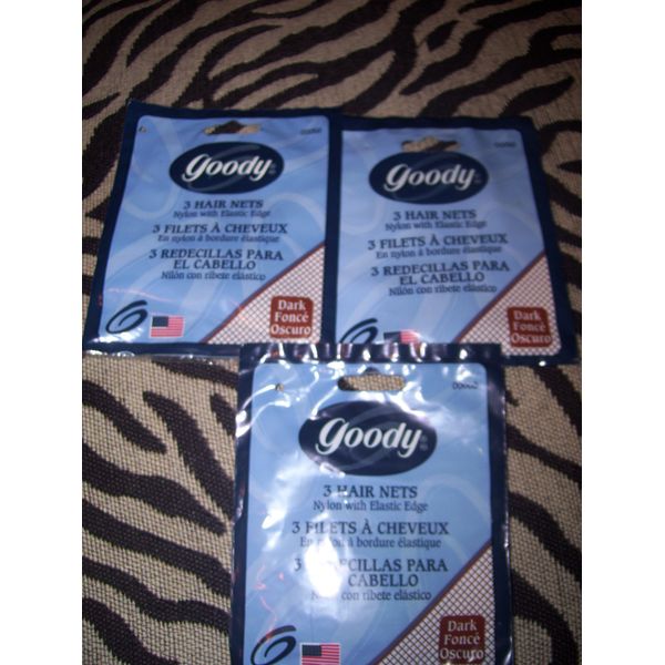 GOODY Styling Essentials Hair Net, Black, 3 Count