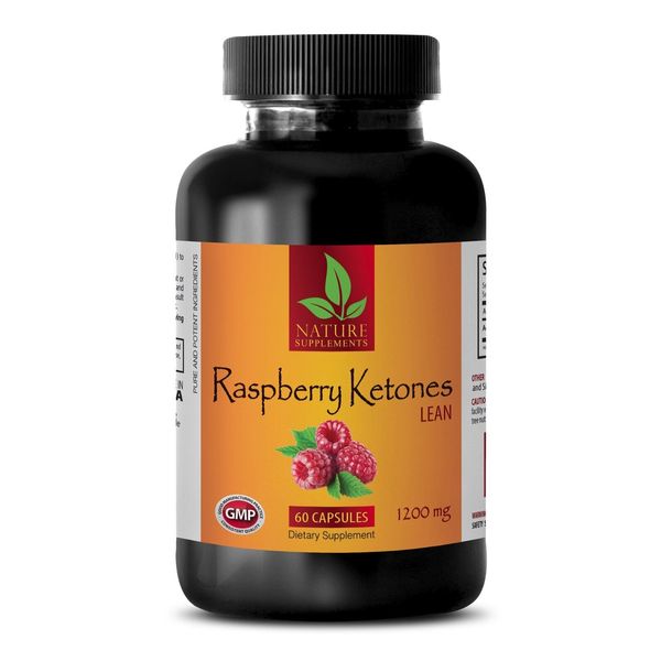Raspberry Ketones Lean 1200mg Complex with Resveratrol, Acai, Green Tea Extracts