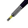 50pcs Yellow Microblading Needles 9 Pin Flat Double Line 0.25mm Blade Permanent Makeup Tattoo Needle for Fog Power Eyebrow Available size 15U,17U,19U,21U,9F,17F,19F,21F (9F)