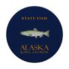 Alaska Territory Fish The King Salmon PopSockets Adhesive PopGrip