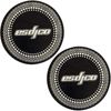 Pro DJ Essentials 2-Pack Classic ESDJCO Matrix Turntable Strobe Slipmats - Black