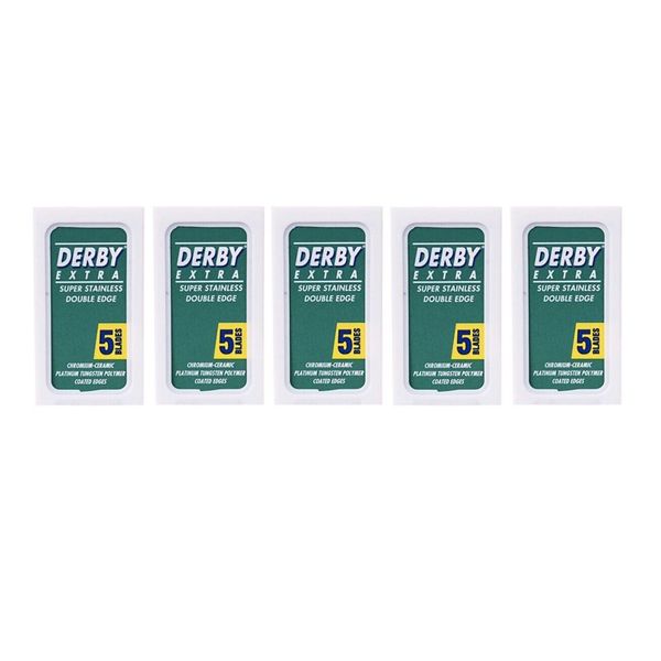 25 DERBY Razor Blades Extra Super Stainless Double Edge Sampler