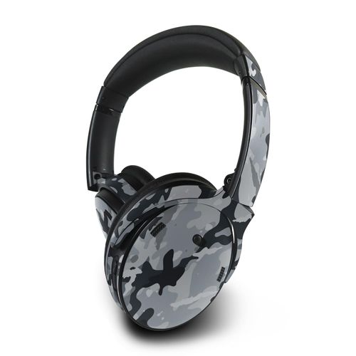 MightySkins Skin Compatible With Bose QuietComfort 45 Headphones - Gray Camouflage | Protective, Durable, and Unique Vinyl Decal wrap cover | Easy To Apply, Remove, and Change Styles | Made in the USA