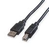 Roline | USB 2.0 Cable | A - B | Male/| Black | 0.8 m