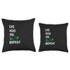 Funny Soap Making Lye H2o Oil Soap Repeat Soap Maker Throw Pillow