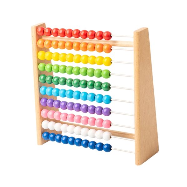 Simhoa Wooden Abacus Classic Math Toy 100 Beads