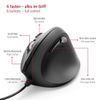 Hama 182698 | Vertical Ergonomic Mouse Anti Strain | Black