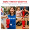 Hand Held Plastic Collection Box. - Coin Collection Box- donation box. Red