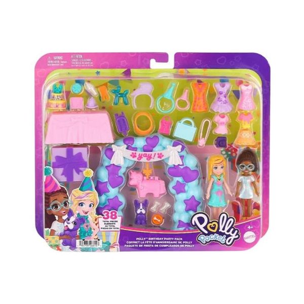 Polly Pocket Polly's Birthday Party Pack, 4Y+, JCC33