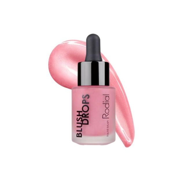 Rodial Blush Drops Frosted Pink 15 ml, Nourishing and Hydrating Face Blush with Long Lasting Finish, Seamless Dewy Skin Glow, Liquid Pink Blush for Naturally Radiant Finish