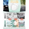 KN95 Mask, Non-Woven Fabric, High Performance Mask, 3D Type, 5-Layer Structure, Super Comfortable, 3D Processing, Disposable Mask, PM2.5 Compatible, Splash Prevention, Normal Size, Unisex, CNAS Certified Inspection Agency Certified (White, 7 Pieces)