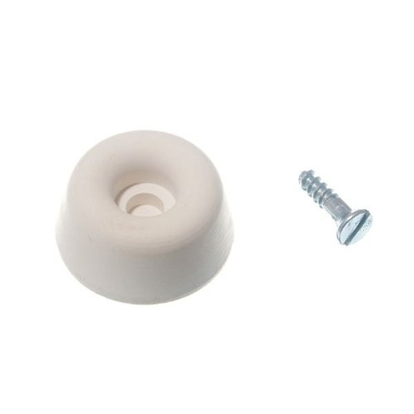 10 x Rubber SEAT Door Buffer Stops White 22MM 7/8"