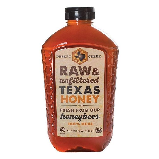 Desert Creek Honey Honey Raw Unfiltered Texas Honey 907g, 1 Pack