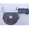 2-Pcs VINTAGE STEEL 3-1/2"ID ROUND Handrail Post Threaded Bracket Mount Plate SI